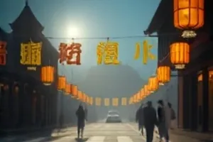 雪线之上封面：雪原上行走的摄制队与远处山脊线